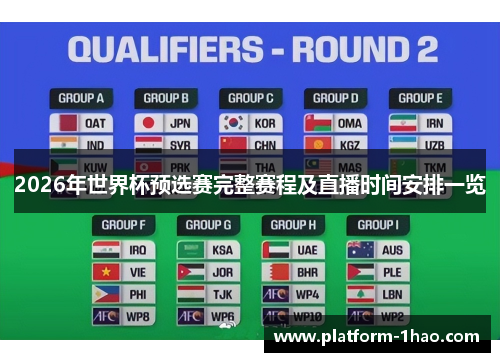 2026年世界杯预选赛完整赛程及直播时间安排一览