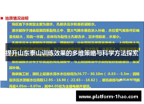提升山东泰山训练效果的多维策略与科学方法探索 提升山东泰山训练效果的多维策略与科学方法探索